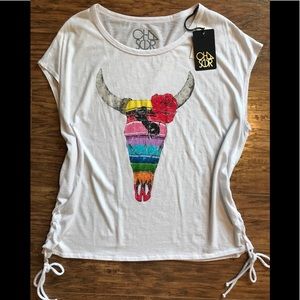 Chaser Cow Skull Tee